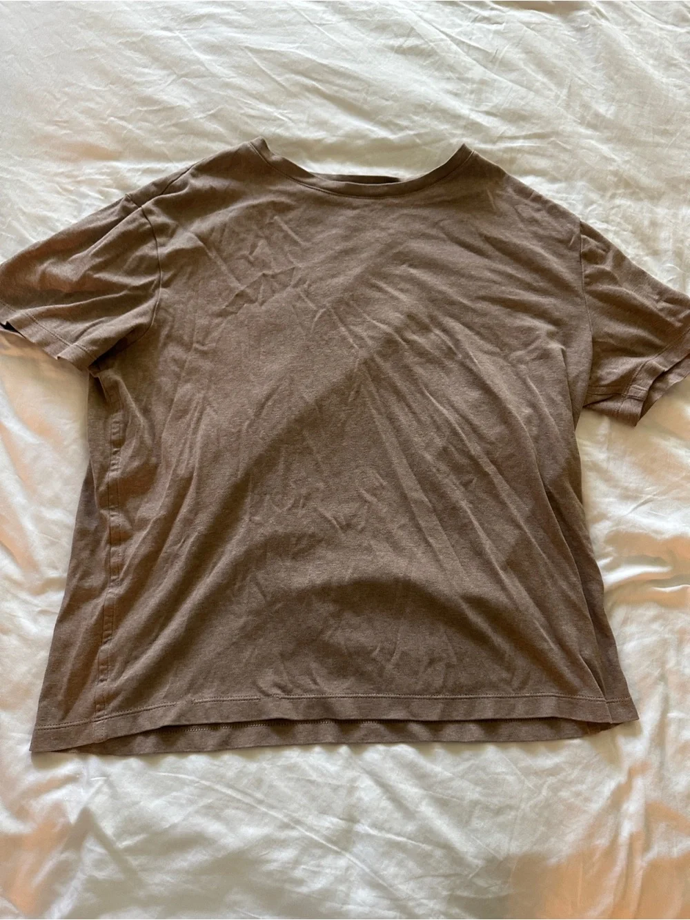 Banana Republic luxe touch Men's Brown Short-Sleeve Crewneck T-Shirt